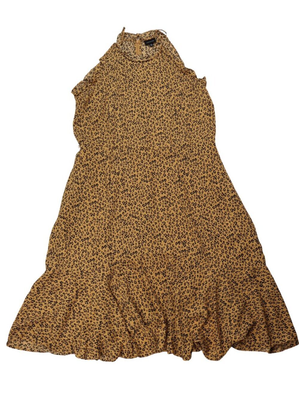 Who What Wear Leopard Print Tiered Midi Dress XXL